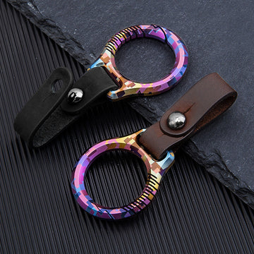 Luxury Titanium Key Chain Magnetic Spin Rotary for Car Key Ring Connector Anti-off Holder Men EDC Quickdraw Buckle Male Gadgets